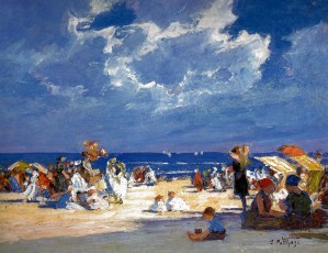 People by the beach